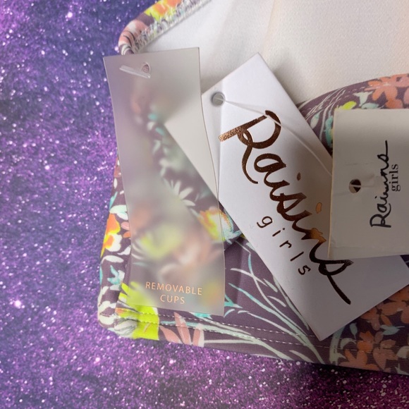 Raisins- Floral Bikini Top size 16 - Picture 6 of 6